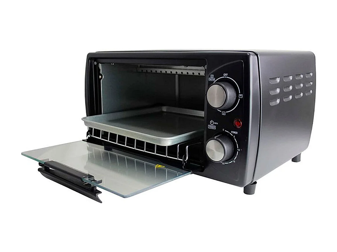 Horno de sobremesa Turín Bastilipo 9L 800W negro 11,5x25x35 cm