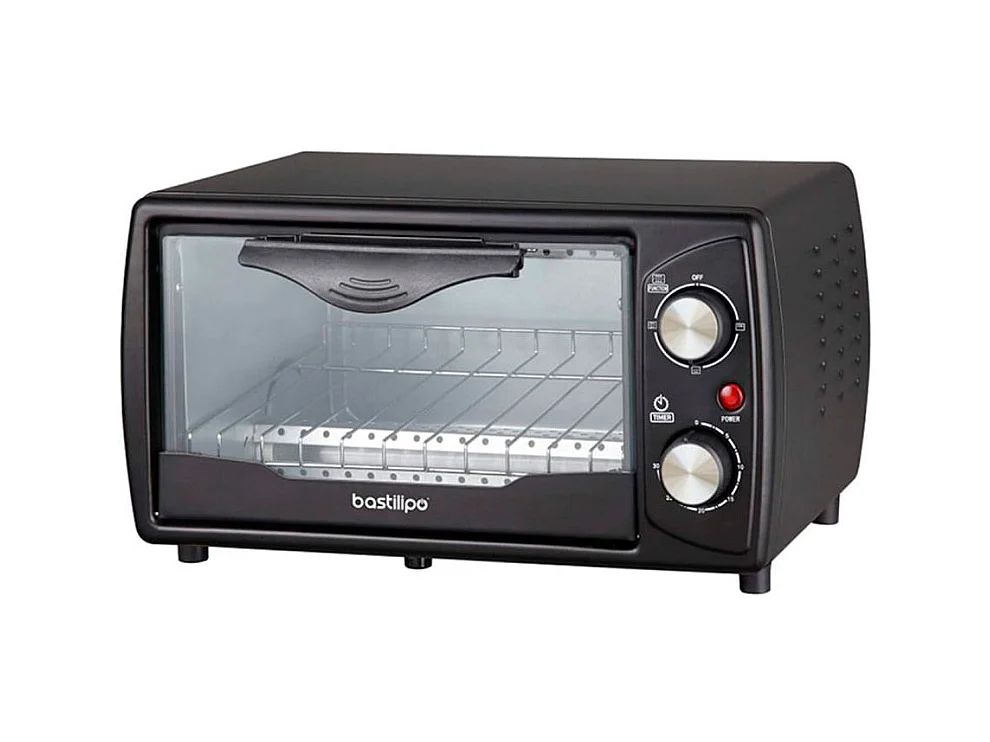 Horno de sobremesa Turín Bastilipo 9L 800W negro 11,5x25x35 cm