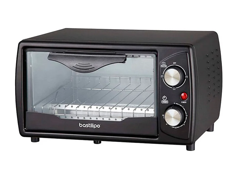 Horno de sobremesa Turín Bastilipo 9L 800W negro 11,5x25x35 cm