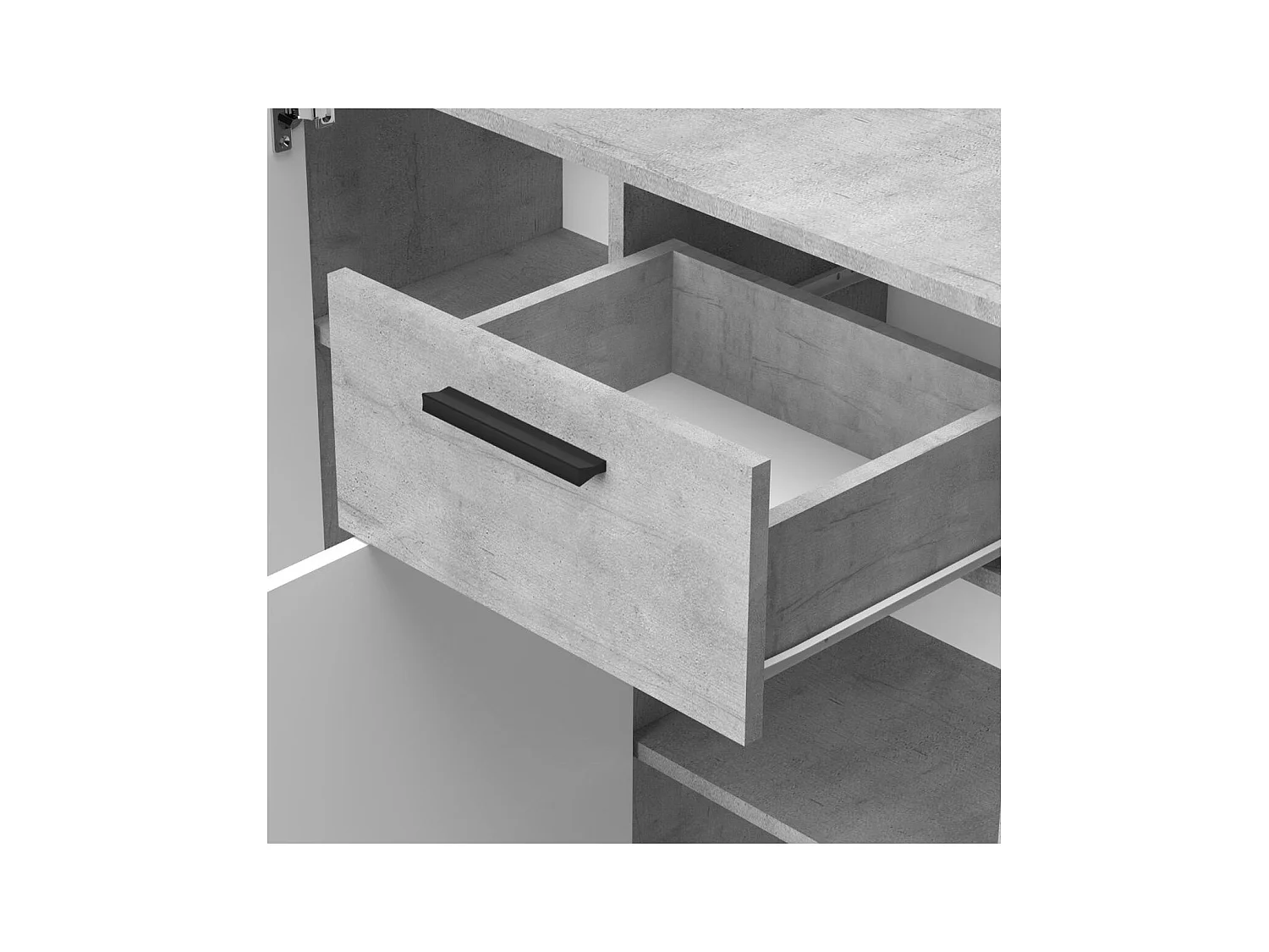 Aparador Berno 3 puertas con cajón blanco 85,3x120,2x32,5 cm