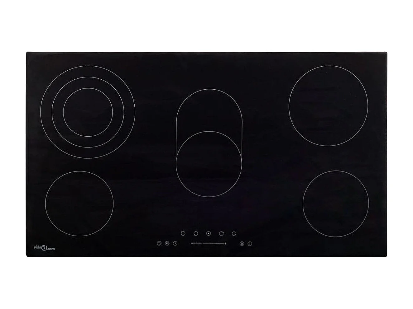 Plaque de cuisson Céramique 5 brûleurs Contrôle tactile 8500 W