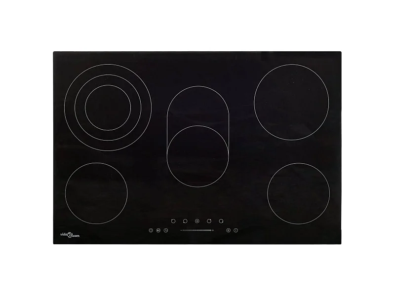 Plaque de cuisson Céramique 5 brûleurs Contrôle tactile 8500 W