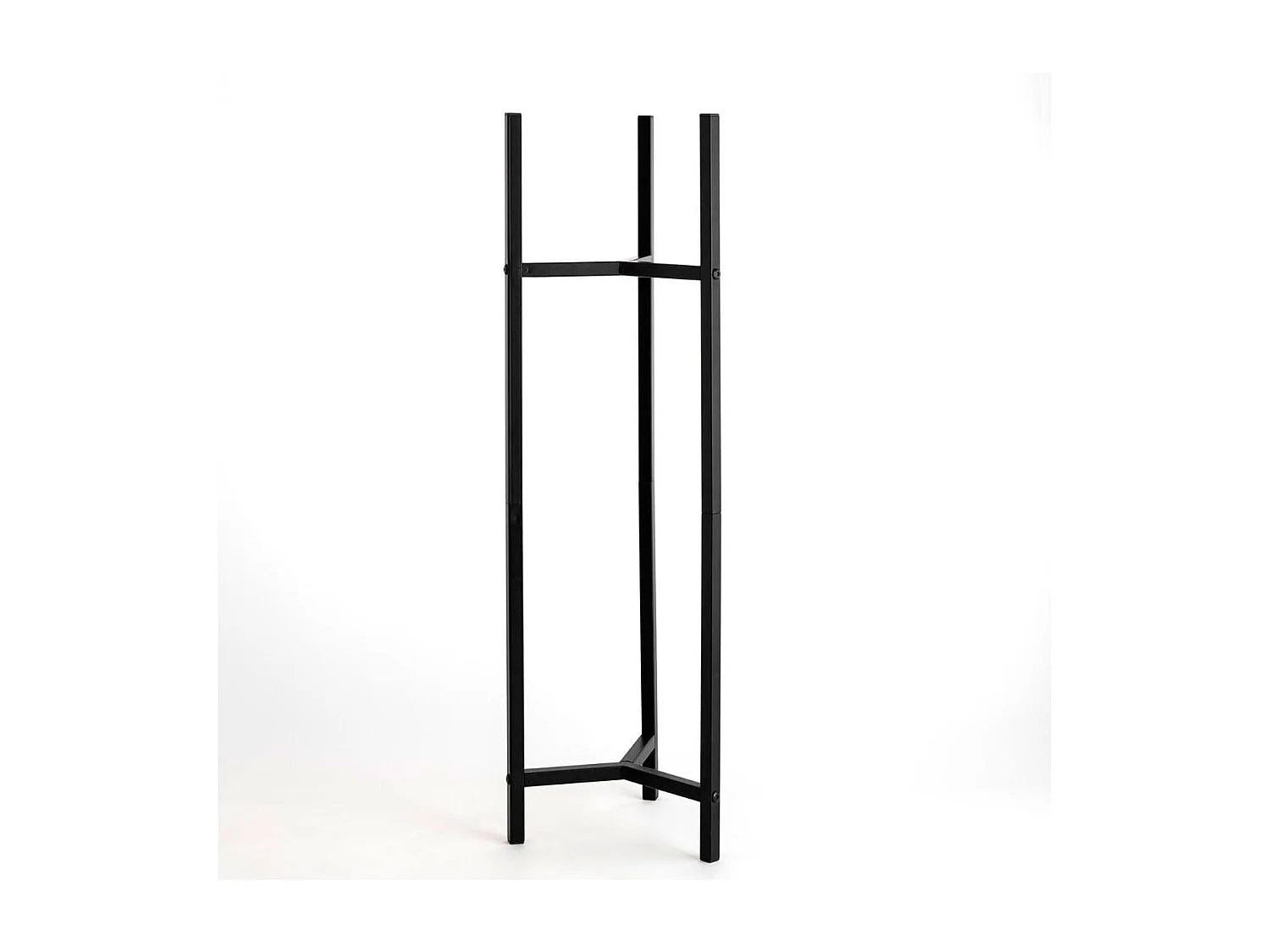 Soporte macetero MOA Vinthera diseño vertical negro 85x23x23 cm