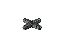 Connecteur étanche IP68 pour éclairage extérieur - Forme en X - Haute sécurité 16 A 240 V Beneito & Faure - Fiche, prise