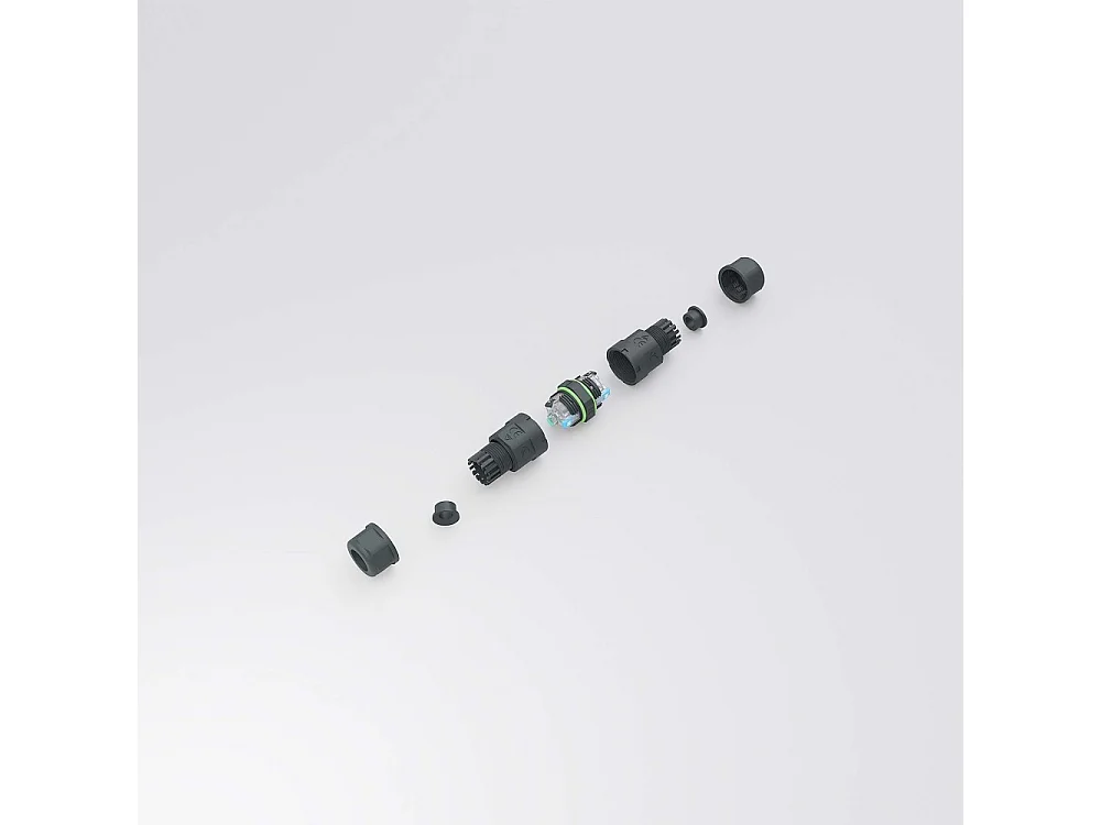 IP68 waterdichte connector voor buitenverlichting - X-vorm - hoge beveiliging 16A 240V Beneito & Faure - stekker, stopcontact