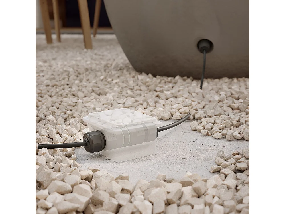 IP68 waterdichte connector voor buitenverlichting - X-vorm - hoge beveiliging 16A 240V Beneito & Faure - stekker, stopcontact