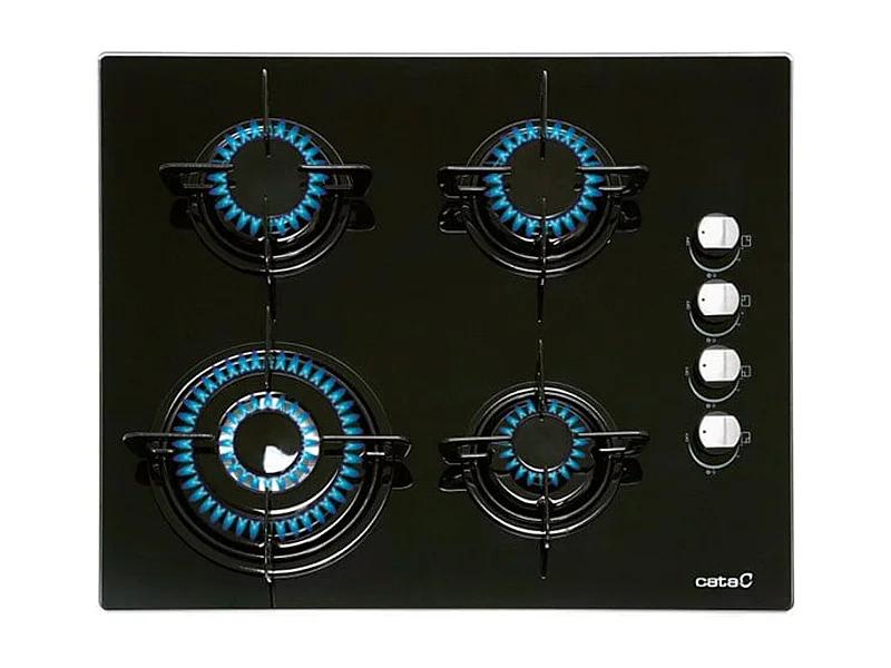 Placa Cata CIB-6031BK Cristalgas 4 fuegos 59cm