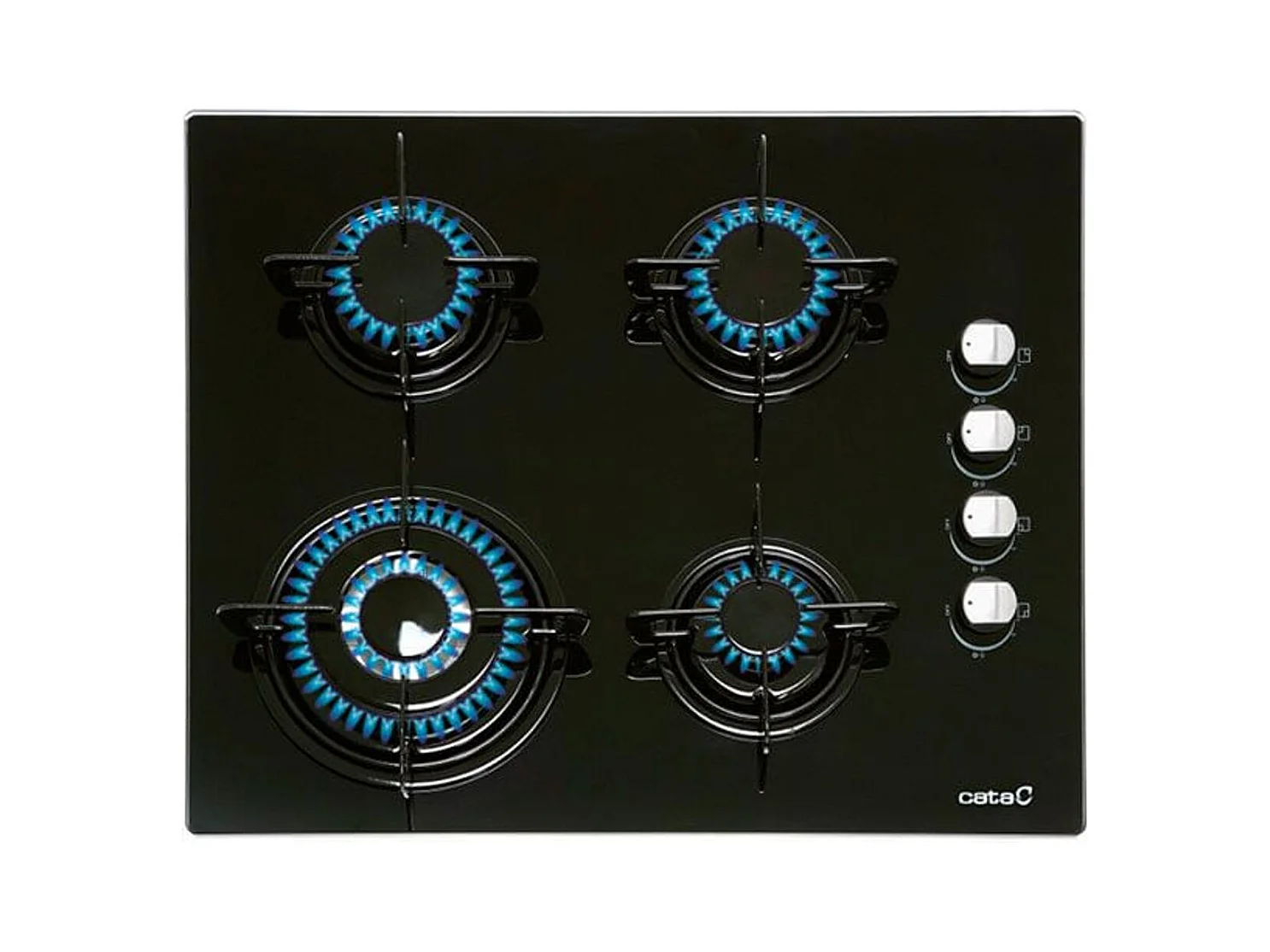 Placa Cata CIB-6031BK Cristalgas 4 fuegos 59cm