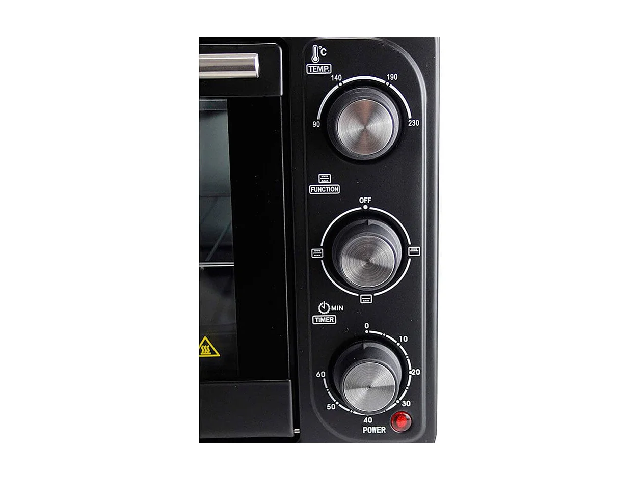 Horno de sobremesa Roma Black Bastilipo 23L 1500W negro 34,3x47,4x29,5 cm