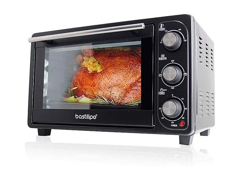 Horno de sobremesa Roma Black Bastilipo 23L 1500W negro 34,3x47,4x29,5 cm