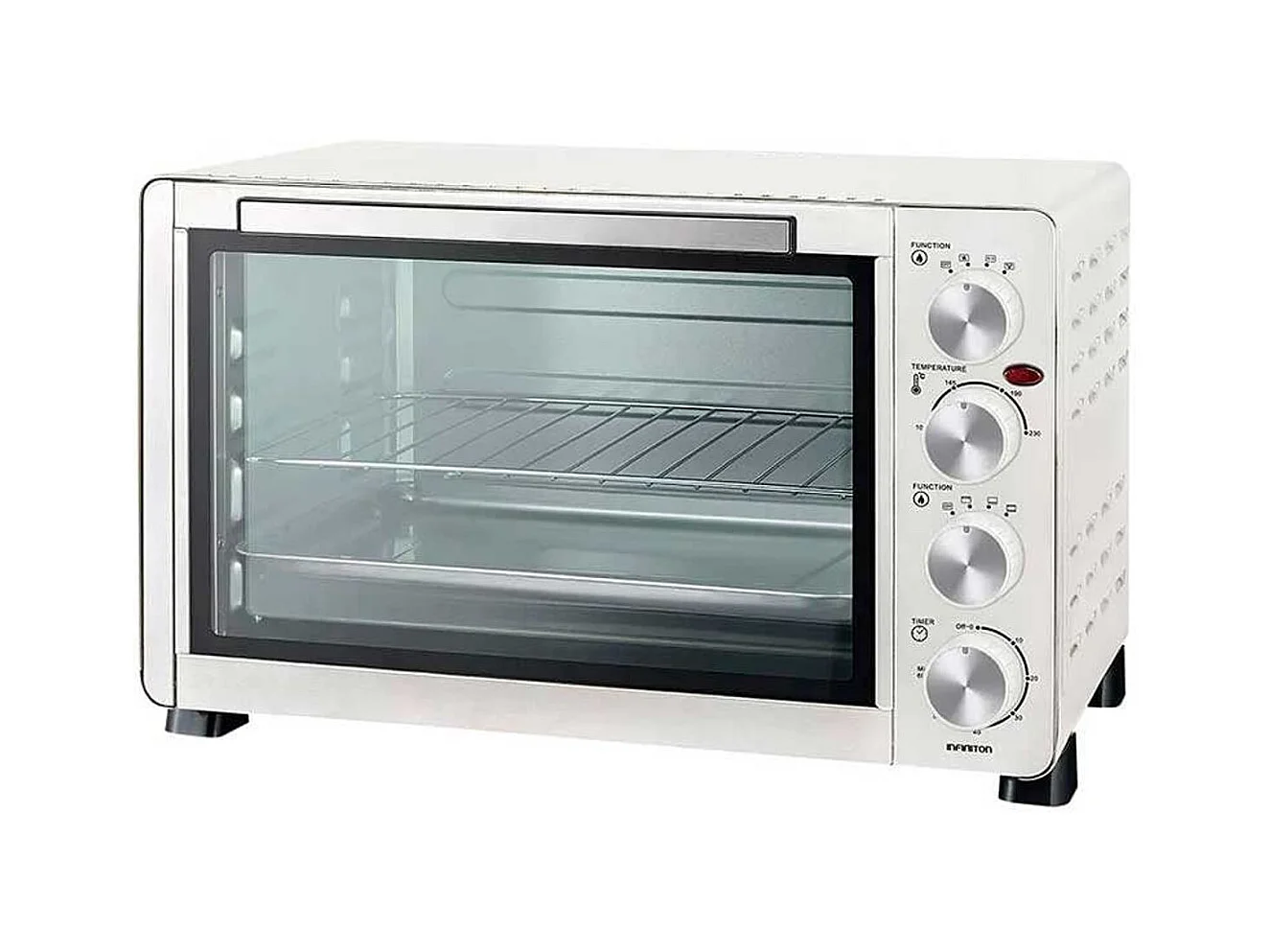 Horno de sobremesa Infiniton HSM-20B31 30L 1500W con temporizador blanco 32,6x51x38,6 cm