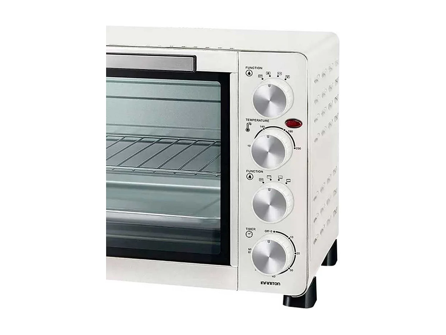 Horno de sobremesa Infiniton HSM-20B31 30L 1500W con temporizador blanco 32,6x51x38,6 cm