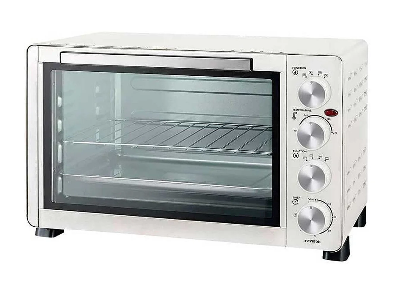 Horno de sobremesa Infiniton HSM-20B31 30L 1500W con temporizador blanco 32,6x51x38,6 cm