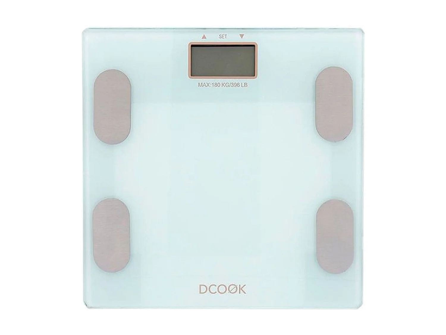 Báscula mide grasa de cristal Dcook