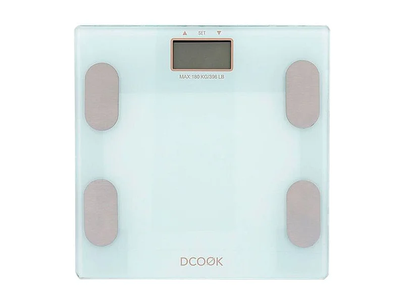 Báscula mide grasa de cristal Dcook