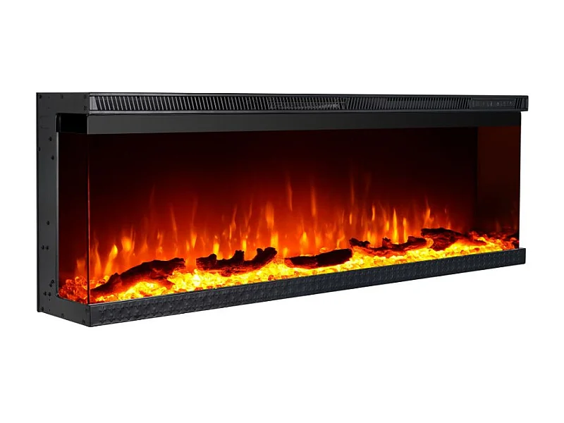 Elektrische wandhaard, 3-zijdige inbouwhaard, BOSTON100 L101,6 x D20 x H44