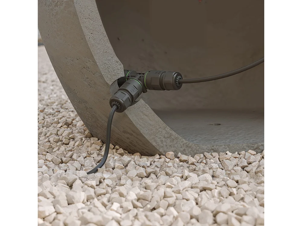 IP68 waterdichte connector voor buitenverlichting - T-vorm - Hoge beveiliging 16A 240V Beneito & Faure - Stekker, stopcontact