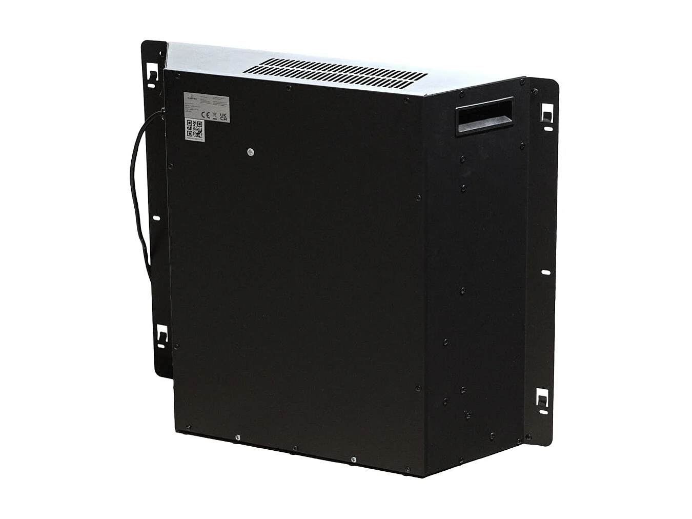 Elektrokamin JEFFERSON Standkamin aus Walnussholz L 89,5 x H 90,5 x T 28