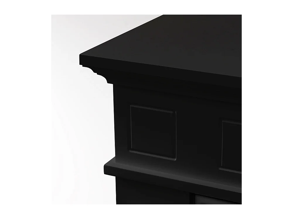 JEFFERSON elektrische haard staande haard in zwart hout L 89,5 x H 90,5 x D 28