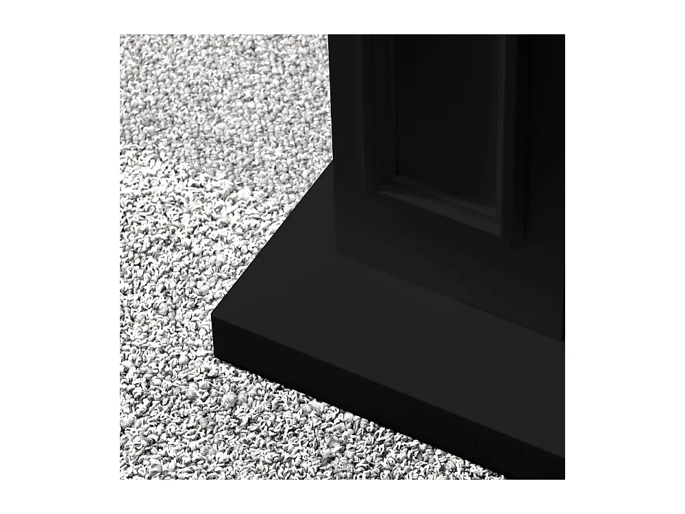 JEFFERSON elektrische haard staande haard in zwart hout L 89,5 x H 90,5 x D 28