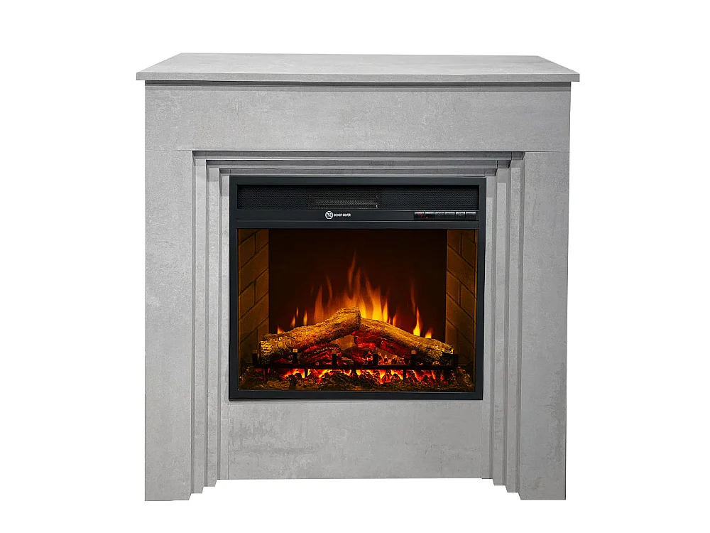 BELLINI elektrisk pejs med betonlook, fremstillet i Italien, L96 x D35 x H96 cm.