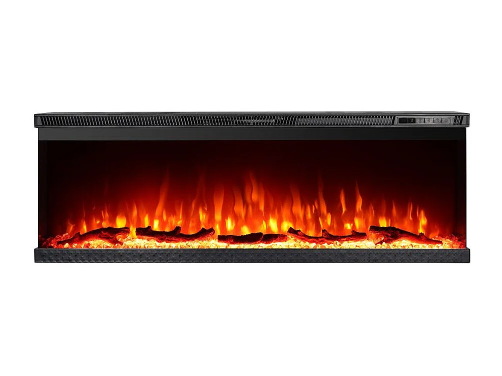 Elektrische wandhaard, 3-zijdige inbouwhaard, BOSTON130 L127 x D20 x H44