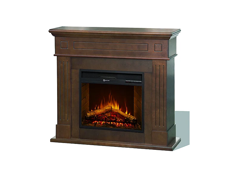 CAMBRIDGE Elektrokamin, Standkamin, Walnussholz, 110x36x100h