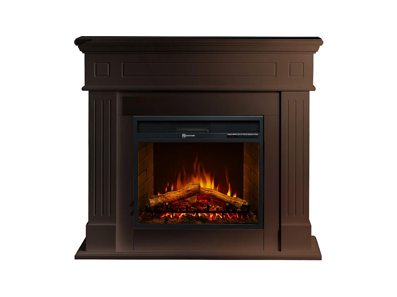 CAMBRIDGE Elektrokamin, Standkamin, Walnussholz, 110x36x100h