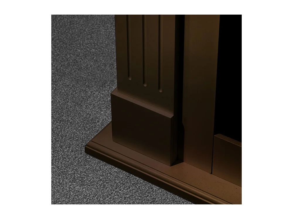 CAMBRIDGE Elektrokamin, Standkamin, Walnussholz, 110x36x100h