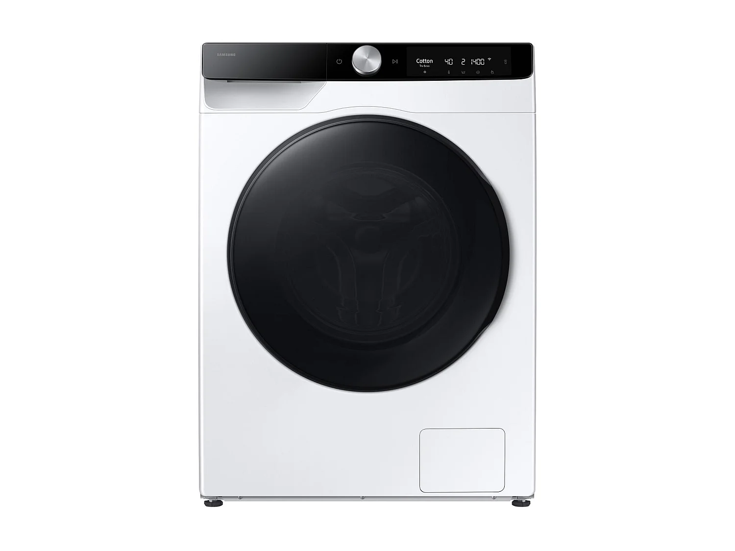 Freistehender Samsung WD11DG6B85BK Waschtrockner 11/6kg Weiß AI Wash Auto Dose Hygiene Steam Ecobubble™ Wi-Fi Steuerung