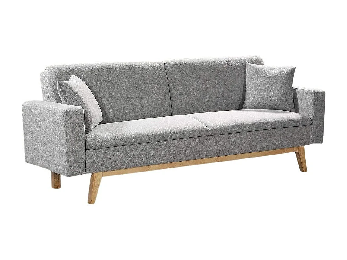 Sofá cama Indiana 2 plazas gris 84x206x74 cm