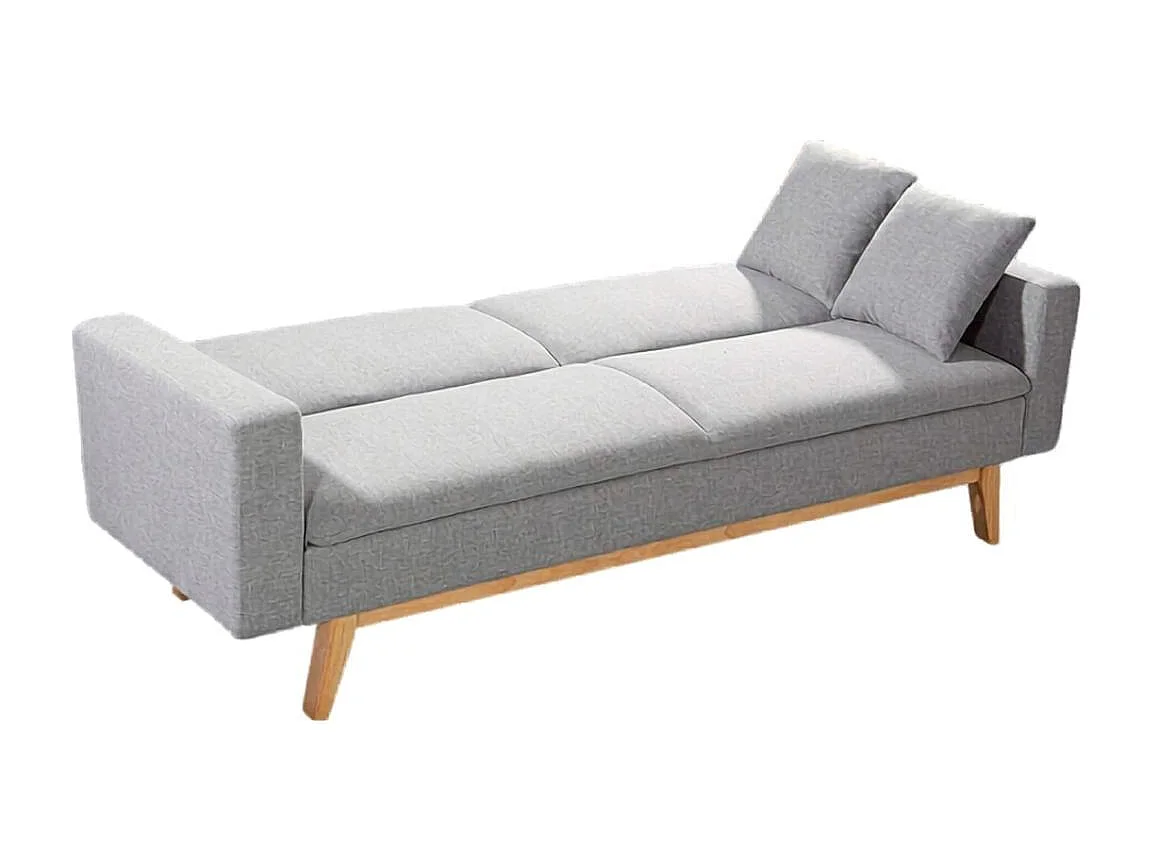 Sofá cama Indiana 2 plazas gris 84x206x74 cm