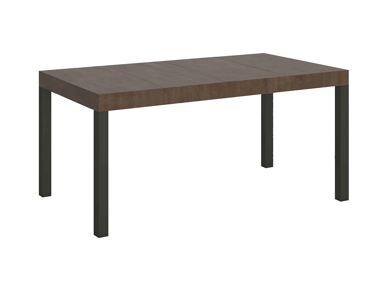 Ausziehtisch 120/380x90 cm Everyday Premium Walnuss Beine anthrazit