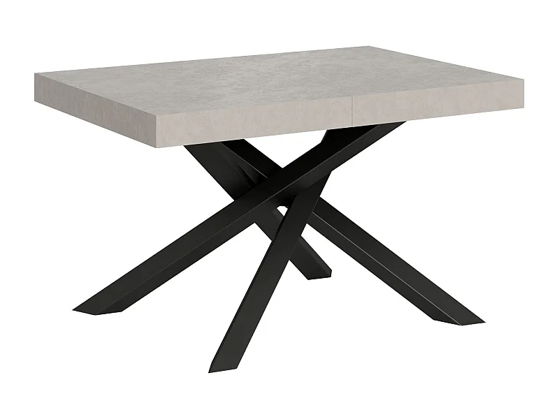 Mesa extensible 120/380x90 cm Volantis patas antracita cachemir