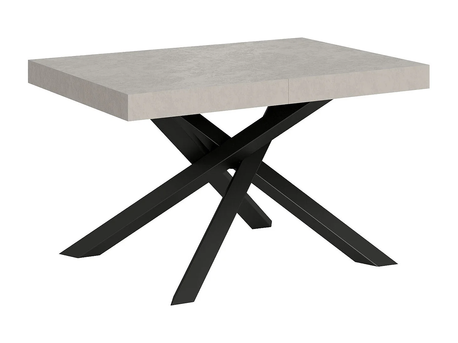 Mesa extensible 120/380x90 cm Volantis patas antracita cachemir