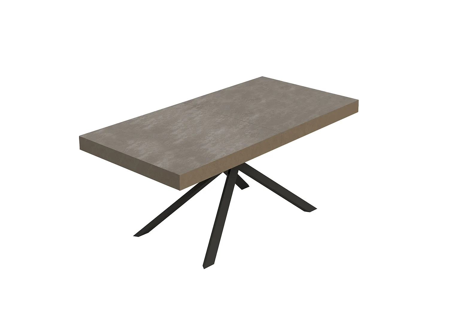 Tavolo allungabile 200/460x90 cm Niket tortora gambe antracite