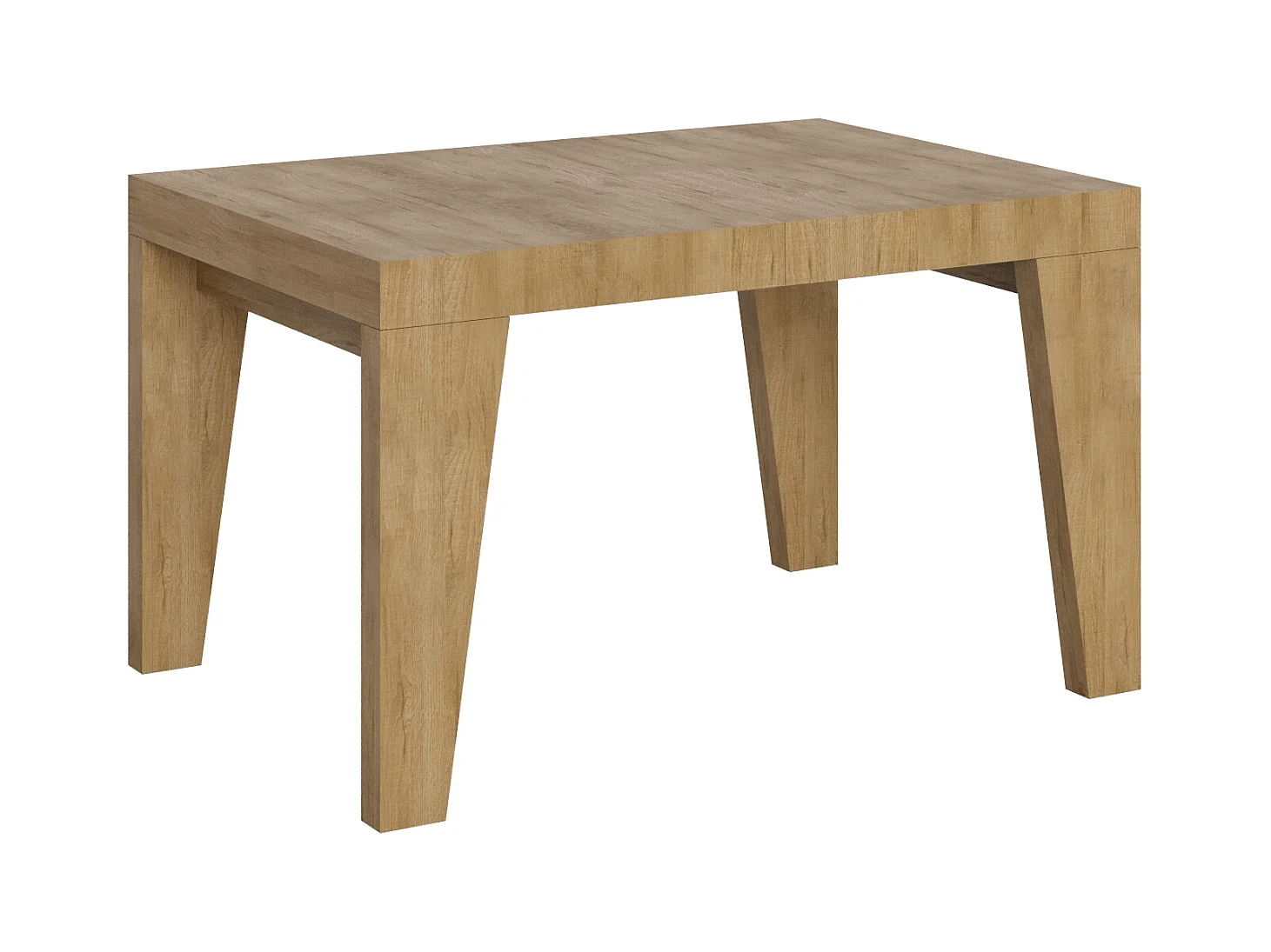 Table extensible 120/380x90 cm Naxy chêne naturel