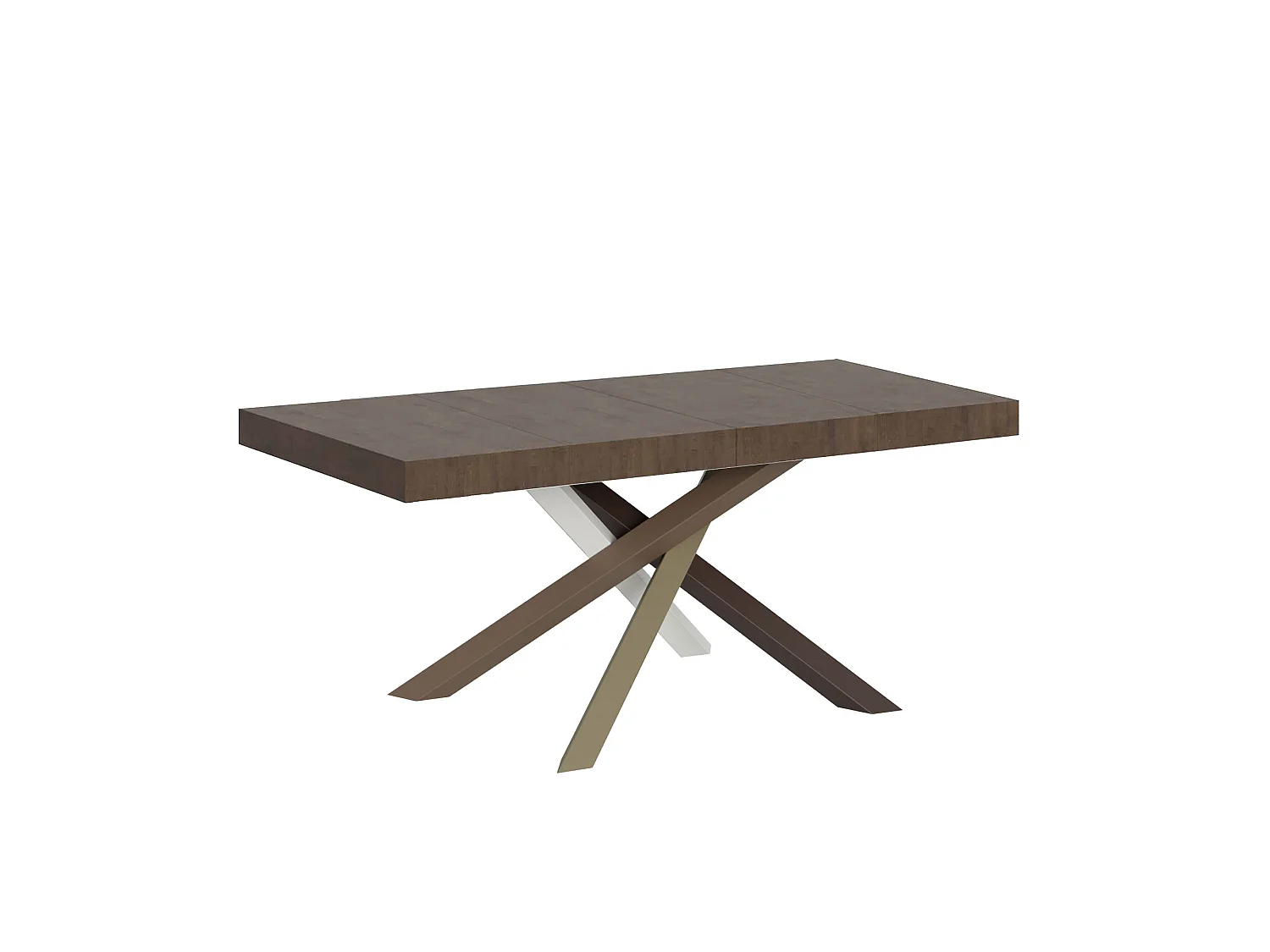 Extendable table 120/380x90 cm Volantis Premium walnut multicolored legs 4/C