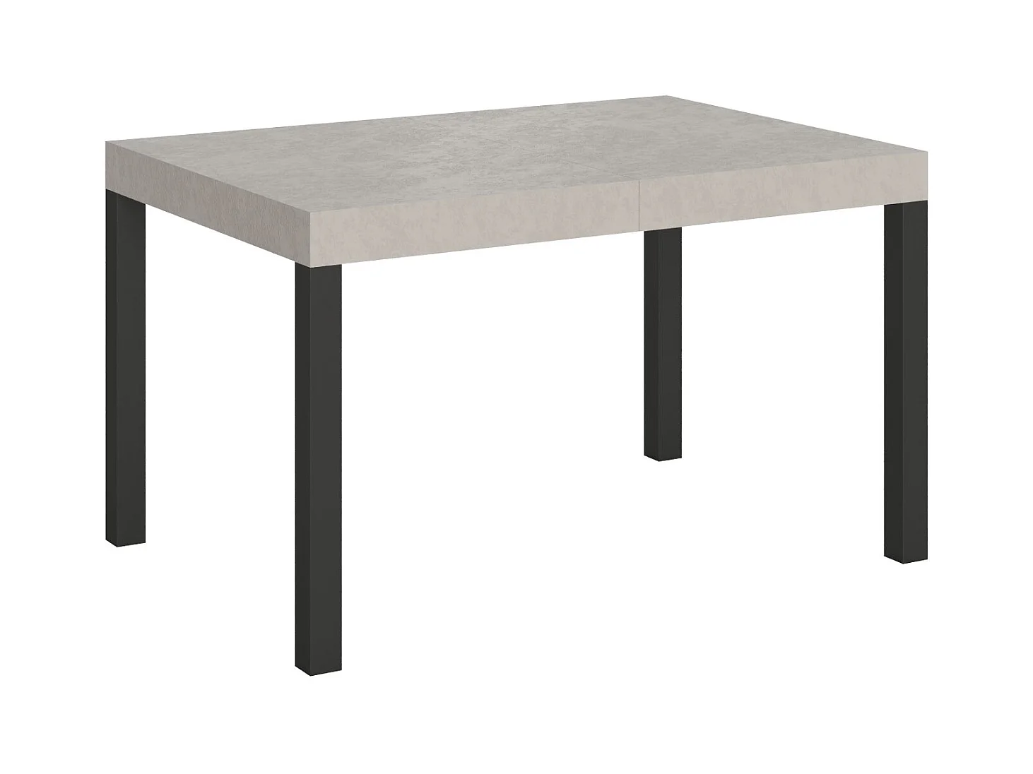 Table extensible 120/380x90 cm Everyday Premium pieds cachemire anthracite