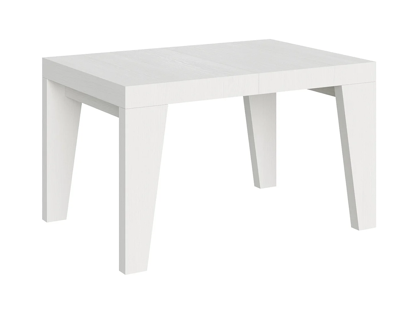 Table extensible 120/380x90 cm Naxy frêne blanc