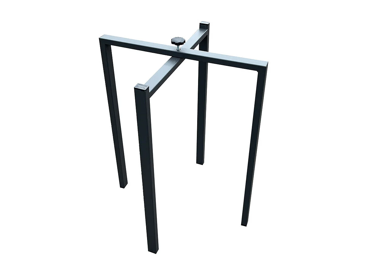 Extendable table 120/380x90 cm Flame natural oak anthracite legs