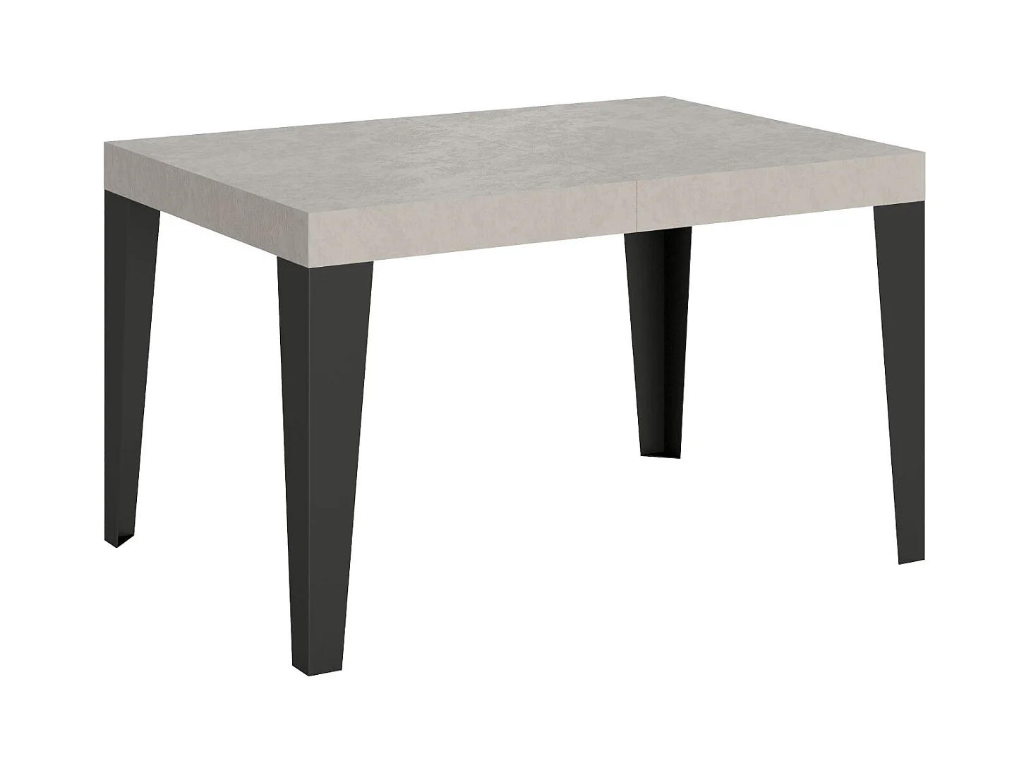 Ausziehtisch 120/380x90 cm Flame Cashmere Anthrazit Beine