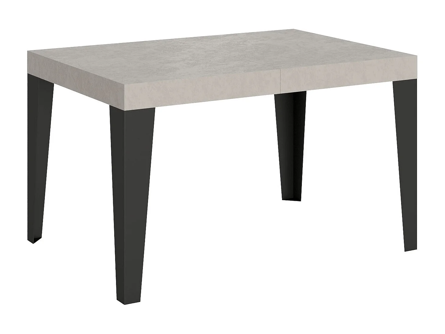 Table extensible 120/380x90 cm Pieds anthracite cachemire Flame