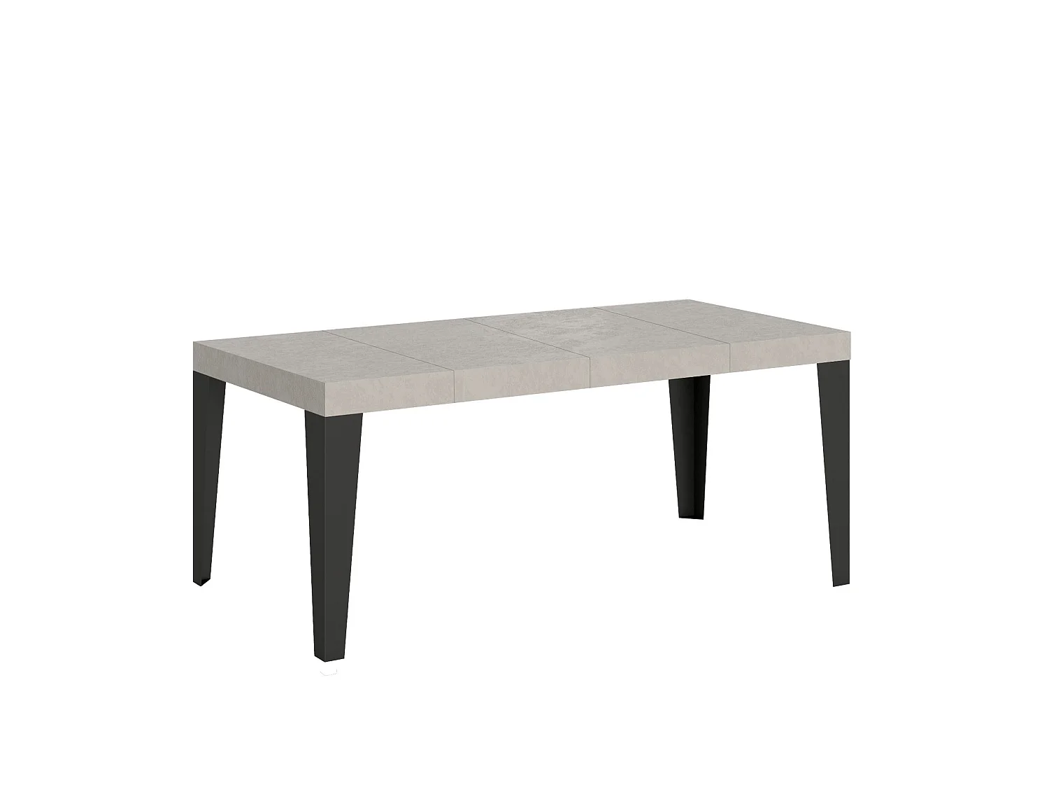 Ausziehtisch 120/380x90 cm Flame Premium Kaschmir Beine anthrazit