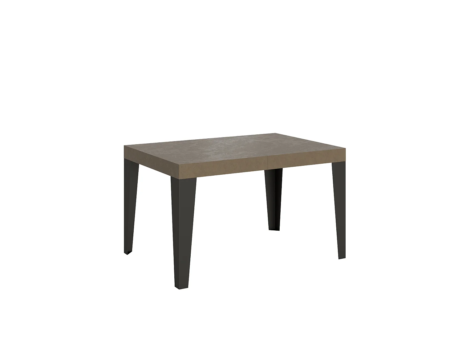 Mesa extensível 120/380x90 cm Cinza pomba flamejante com pés antracite