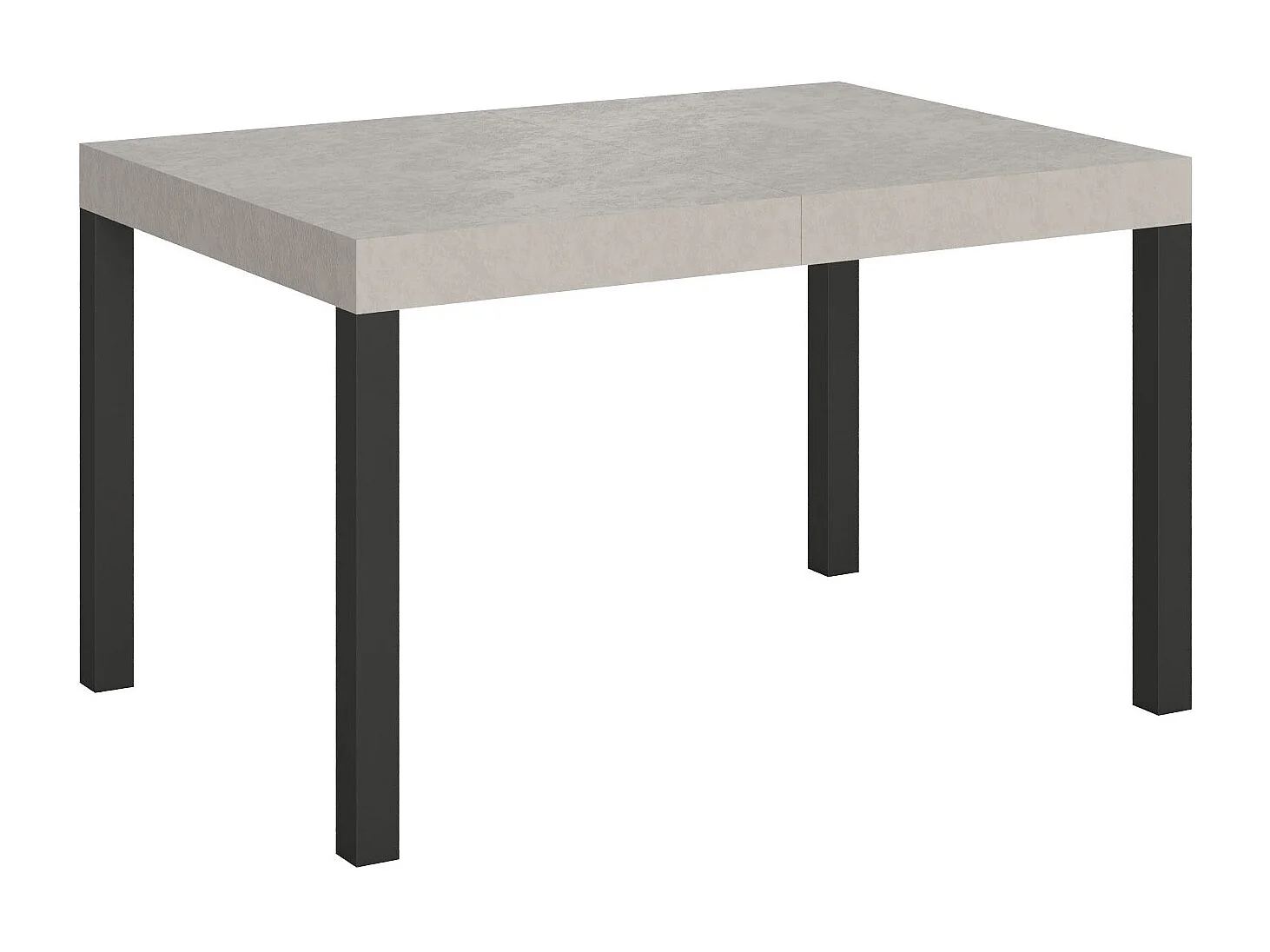 Everyday Cashmere Uitschuifbare Tafel 120/380x90 cm met Antraciet Poten