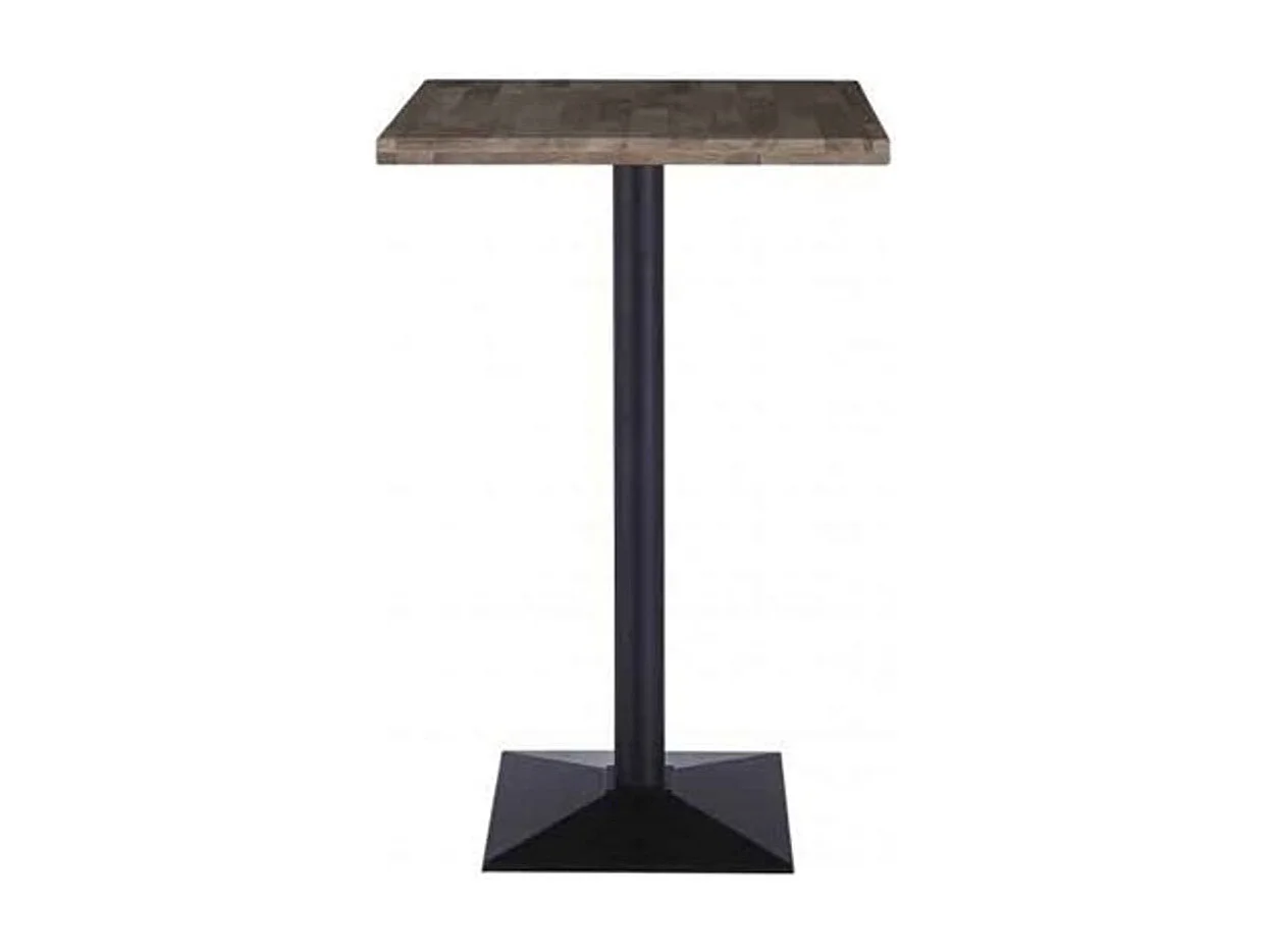 Mesa alta Moss roble American/negro 110x60x60 cm Adec