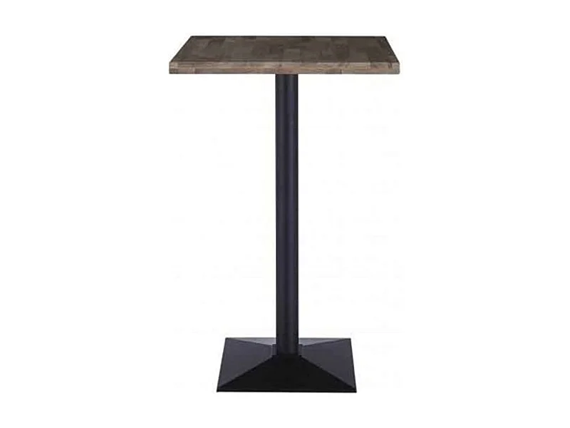 Mesa alta Moss roble American/negro 110x60x60 cm Adec