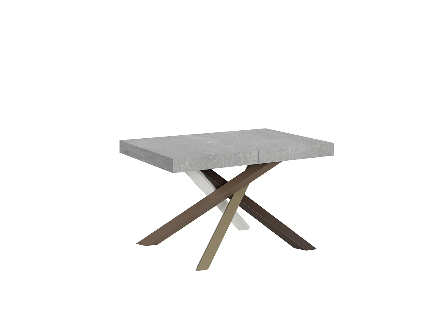 Stół rozkładany 120/380x90 cm Volantis betonowe nogi wielokolorowe 4/C