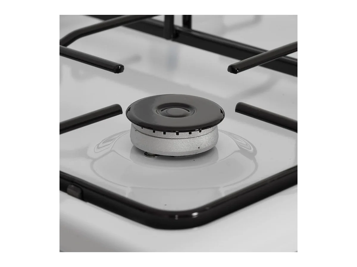 Cocina de gas con horno Svan SKKG4500TM 4 zonas 55L con tapa blanco 50 cm